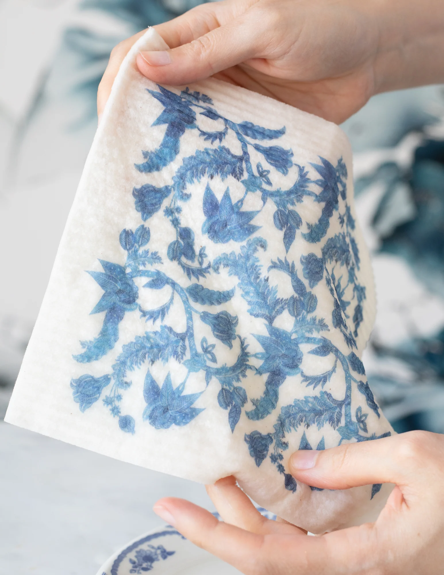 {KAF home x maman} blue & white swedish dishcloths - Image 3