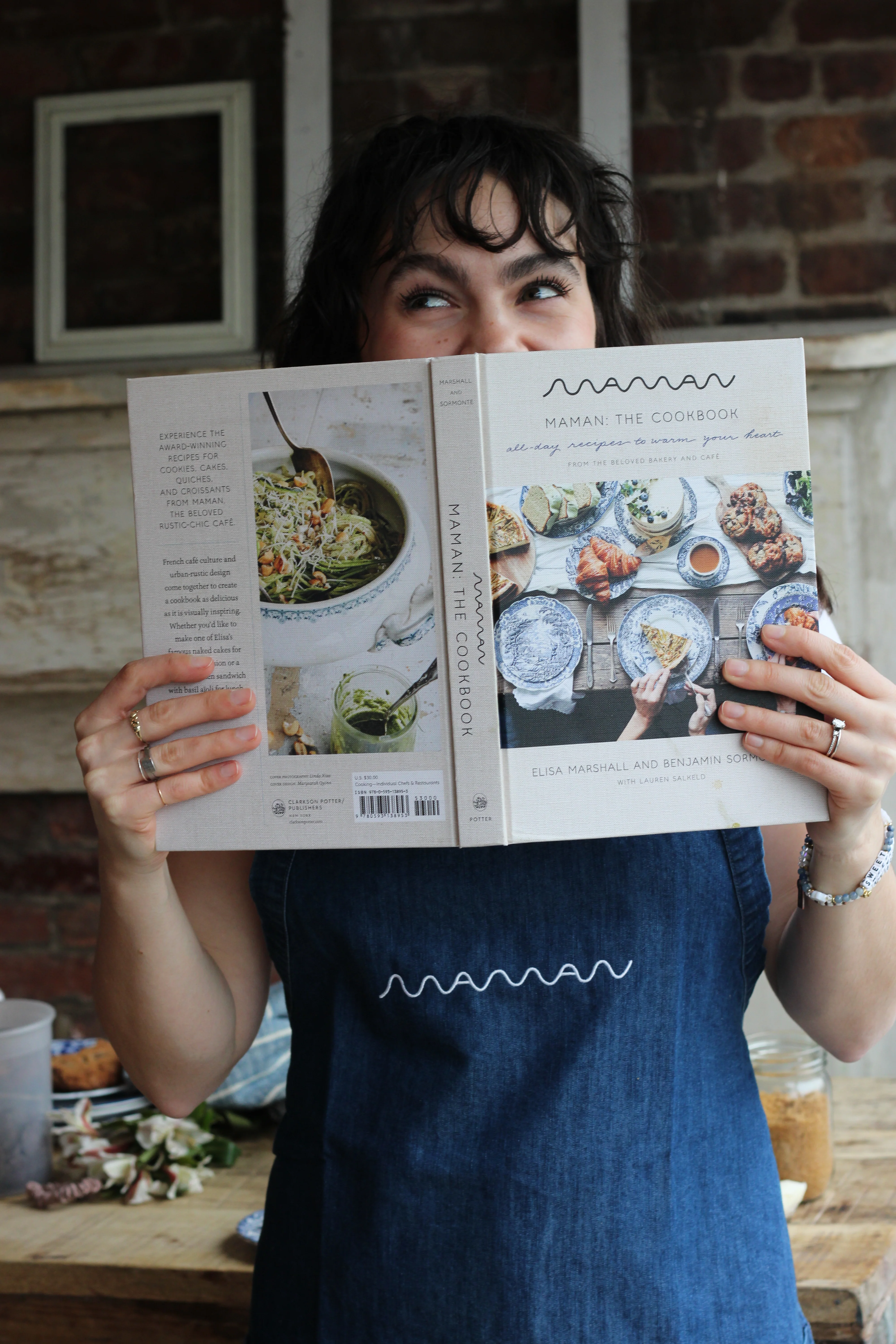 maman denim apron - Image 2