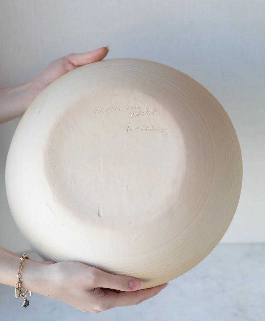 medium cobalt fern serving bowl - Image 4